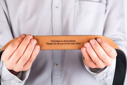 Discover Gift for Husband Personalized Men's Belt - Custom Leather Belt