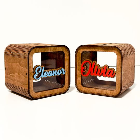 Discover Personalized Name Piggy Bank, Kids Birthday Gift, Handmade Gift, Nursery Decor