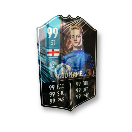 Discover Personalized Football Cup Player Stats Card Sign