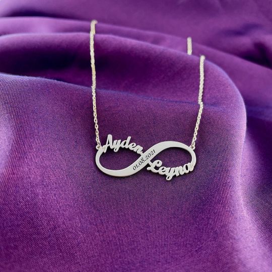 Discover Personalized Engraved Infinity Name Necklace