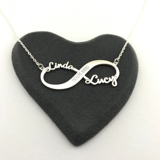 Discover Personalized Couple Infinity Name Necklace