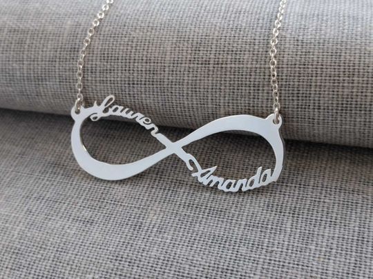 Discover Infinity Symbol Double Name Necklace