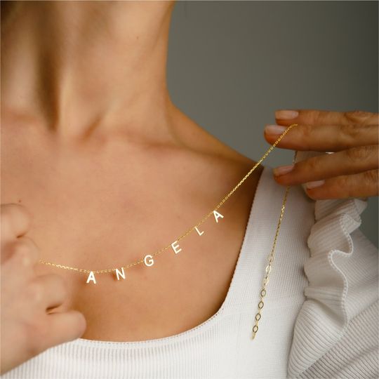 Discover Letter Initial Alphabet Necklace