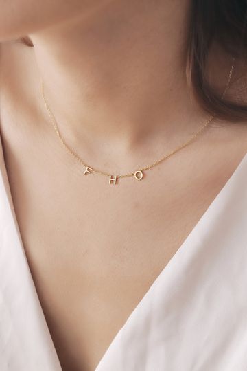 Discover Custom Dainty Name Alphabet Necklace