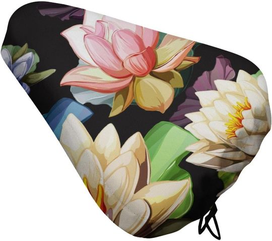 Discover Fantastic Lotus Bicycle Seat Cover