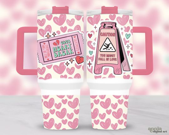 Discover Funny Valentines Day 40oz Tumbler Wrap, Anti Valentine's 40 oz