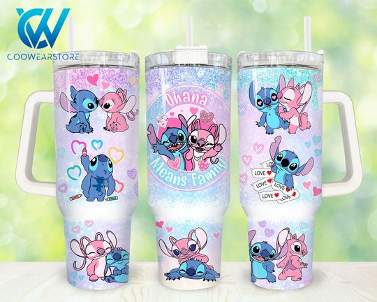 Discover Cartoon Valentines 40oz Tumbler Wrap , Happy Valentines Day
