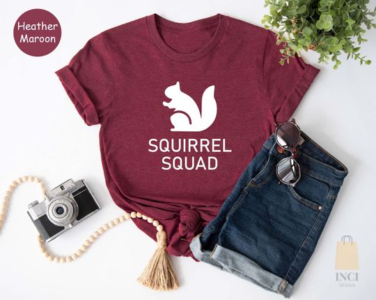 Discover Squirrel Squad Squirrel Lover T-Shirt
