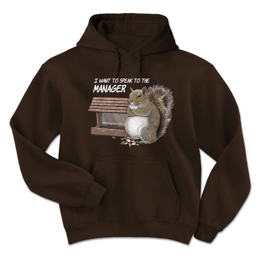 Discover Funny Squirrels The Manager Hoodie