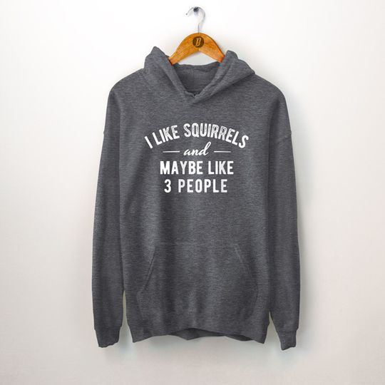 Discover I Like Squirrels And Maybe Like 3 People Hoodie