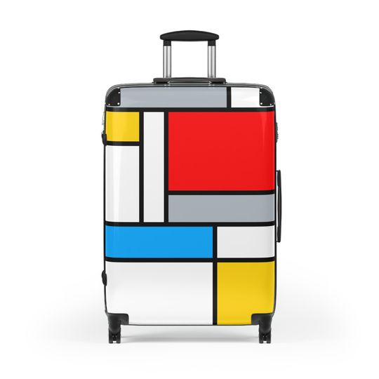 Discover Mondrian , Geometric Modern Luggage Cover