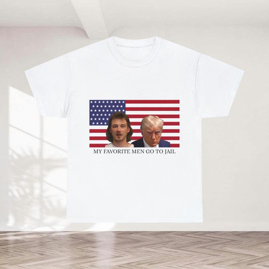 Discover My Favorite Men go to Jail Wallen Western and Donald Trump Tshirt