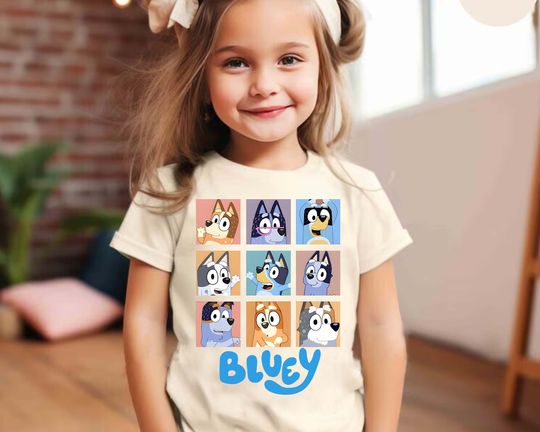 Discover BlueyDad TV Characters Shirt, BlueyDad Family Matching baby Shirt