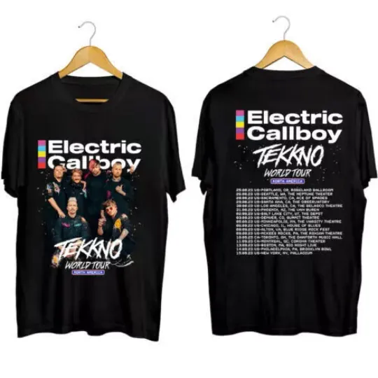 Discover Callboy Electric T-Shirt Black Tekkno Tee Eskimo Love Spray Smile