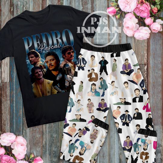 Discover Pedro Pascal Pajamas Set, Personalized Family Pajamas