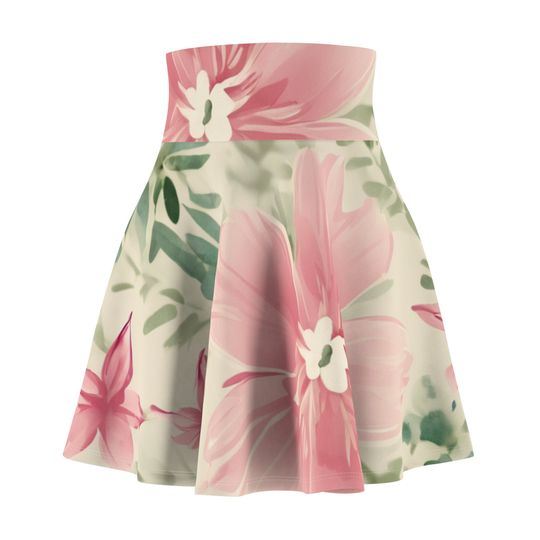 Discover Flaunt Your Feminine Style with a Pink Floral Skater Skirt