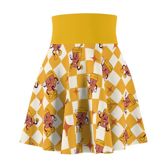 Discover Vintage Coffee Women's Skater Skirt