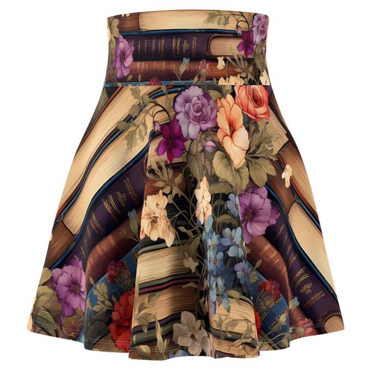 Discover Book Lover Skirt | Books Skater Skirt