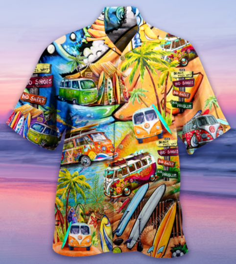 Discover Hippie Bus Hawaiian Shirt Beach SUmmer aloha shirt, Dad gift,