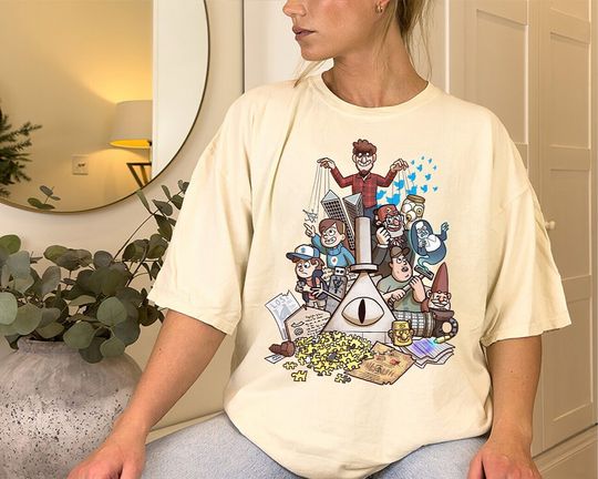Discover Bill Cipher Gravity Falls Shirt, Gravity Falls Mystery Shirt, Dipper Pines Shirt, Mabel Pines Shirt
