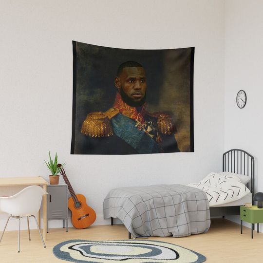 Discover Lebron James Classical Painting Tapestry