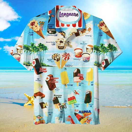Discover Oh, Those Old Summers, Those Old Ice Creams Hawaiian, Ice Cream Hawaii Summer Shirt