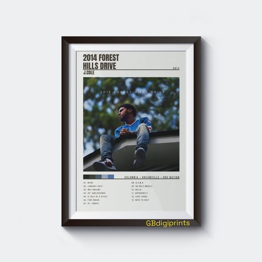 Discover JCOLE 2014 Forest Hills Drive Album Poster