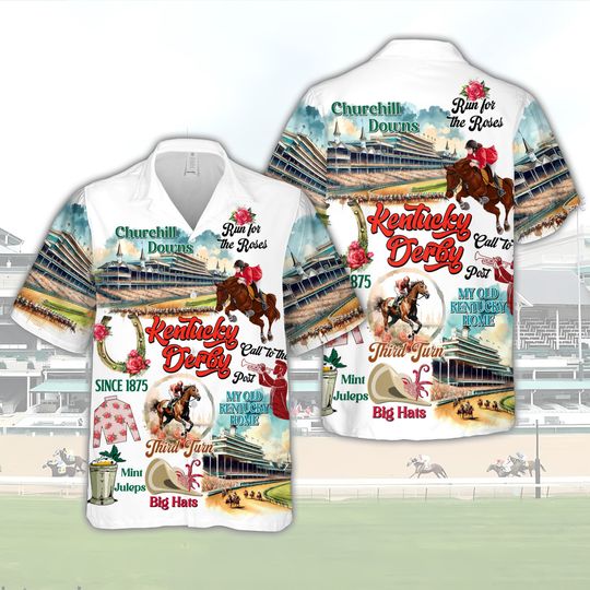 Discover 2024 Kentucky Derby Hawaiian Shirt, KY Churchill Downs,Derby Shirt