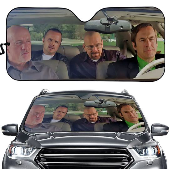 Discover Car Windshield Sunshade Walter and Jesse