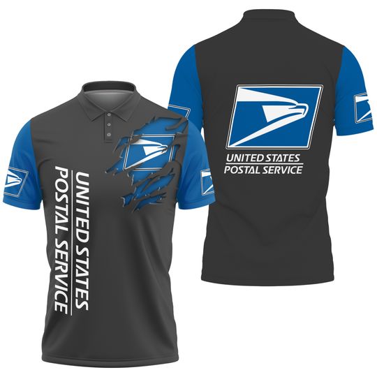 Discover Postal Service United SPS 3D Printed Polo Shirt