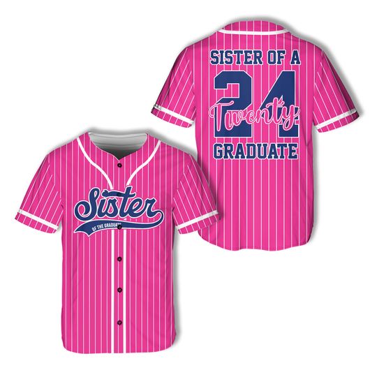 Discover Personalized Graduation Senior Class Of 2024 Baseball Jersey