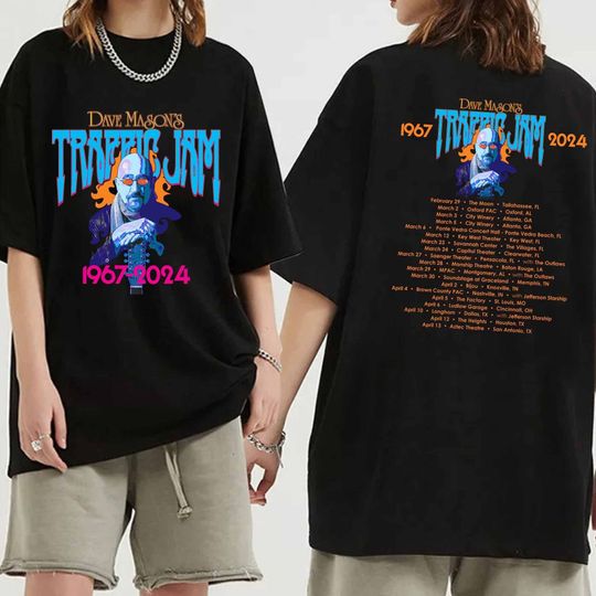 Discover Dave Mason 2024 Traffic Jam Tour T-Shirt - Concert Design