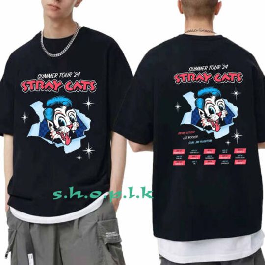 Discover Stray Cats Summer Tour 2024 T-Shirt