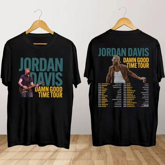 Discover Jordan Davis Damn Good Time Tour 2024 Shirt, Jordan Davis Concert Shirt
