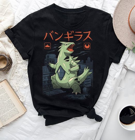 Discover Tyranitar Kaiju Pokémon T-Shirt, Japanese Monster Design