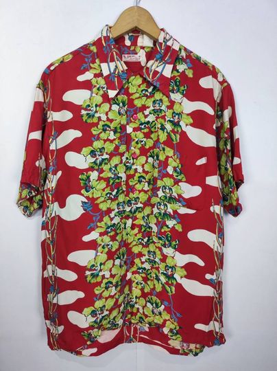 Discover Vintage Toyo Enterprise Hawaiian Sun Surf Floral Key Japan Hawaiian Shirts