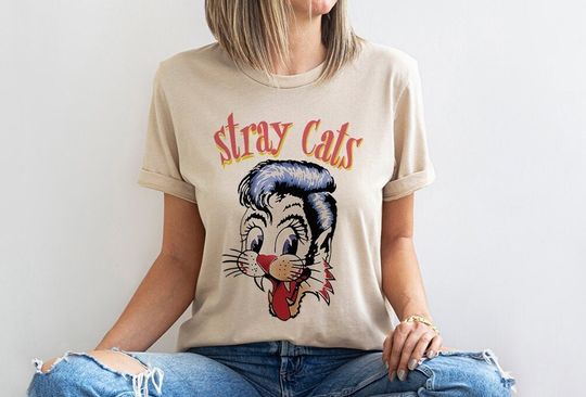 Discover Vintage Look Stray Cats Shirt