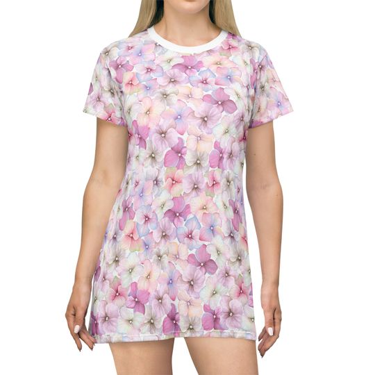 Discover T-Shirt Dress - Pastel Flowers