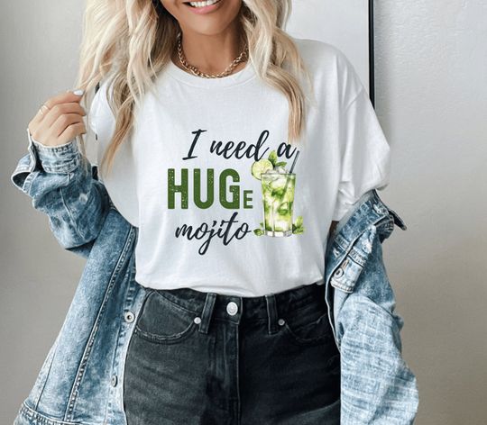 Discover Cute Women's Tee for All Mojito Girls - Sip Your Huge Mojito in Style!