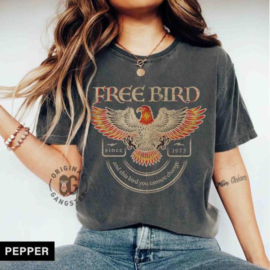 Discover Free Bird Shirt,  Band TShirt, Old School Band T-shirt