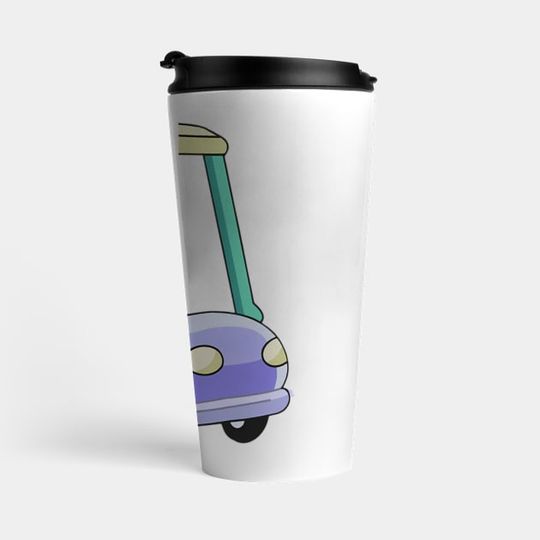 Discover Blue Muffin In Car - BlueyDad And Bingo - Travel Coffee Mug