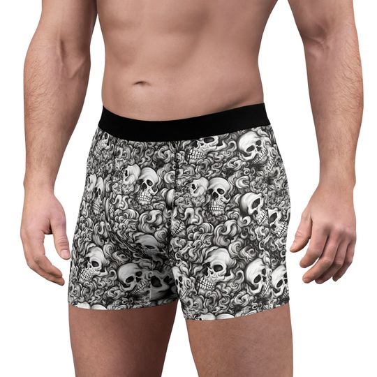 Discover Skull, Men's Boxer Briefs, Boxers, underwear
