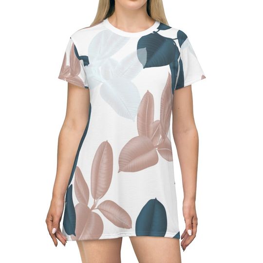Discover All Over Print T-Shirt Dress, T-Shirt Dress