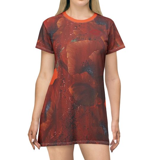 Discover Orange T-Shirt Dress Red Poppy