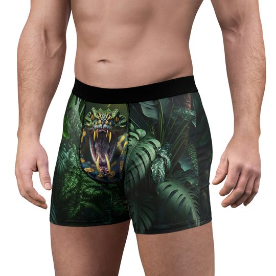 Discover Animal Print Strike Jungle Men's Boxer Briefs