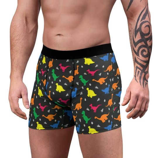 Discover Dinosaurs Men's Boxer Briefs Underwear