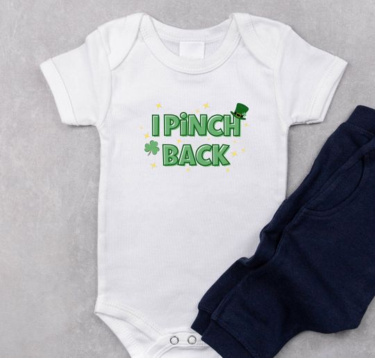 Discover I Pinch Back Bodysuit, Cute St. Patrick's Day Bodysuit