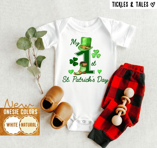Discover My First St Patricks Day Onesie - Personalized First