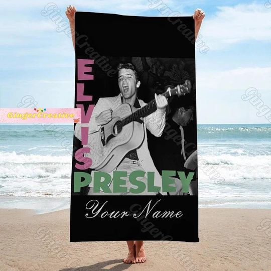 Discover Elvis Presley Bath Towels with Classic Elvis Design