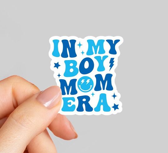 Discover In My Boy Mom Era Sticker, Mama sticker, Mother's Day Gift, Mom Stickers